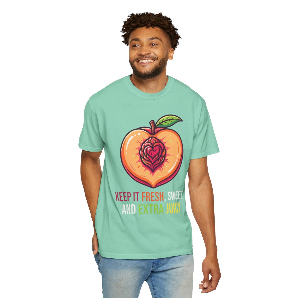 Color: Island Reef | Warm Sweet Juicy Unisex Garment-Dyed Tee