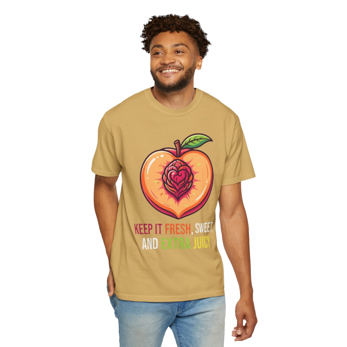 Color: Mustard | Warm Sweet Juicy Unisex Garment-Dyed Tee