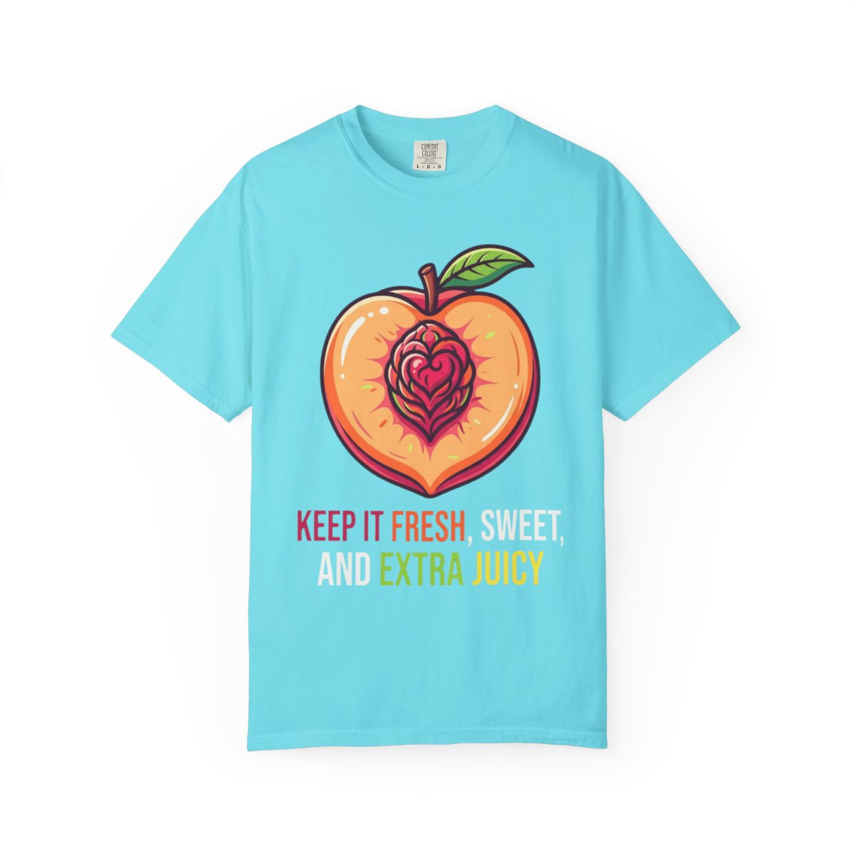 Color: Lagoon Blue | Warm Sweet Juicy Unisex Garment-Dyed Tee