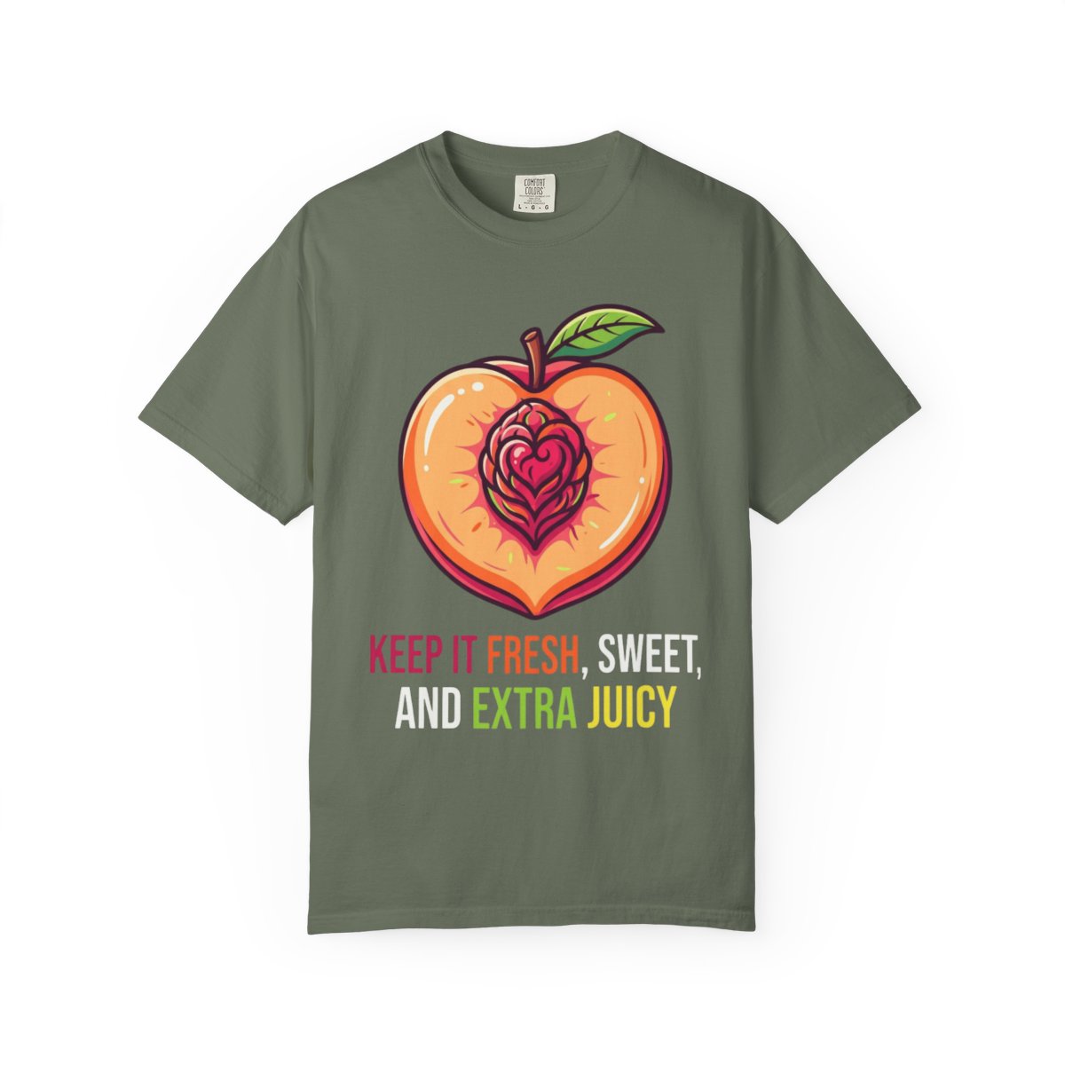 Color: Moss | Warm Sweet Juicy Unisex Garment-Dyed Tee