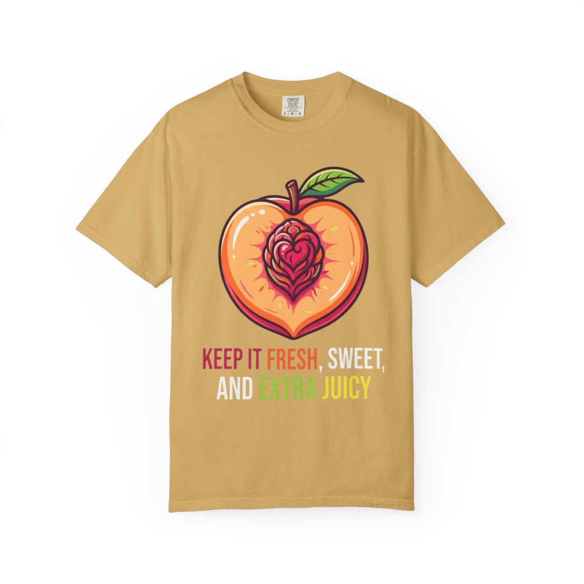 Color: Mustard | Warm Sweet Juicy Unisex Garment-Dyed Tee