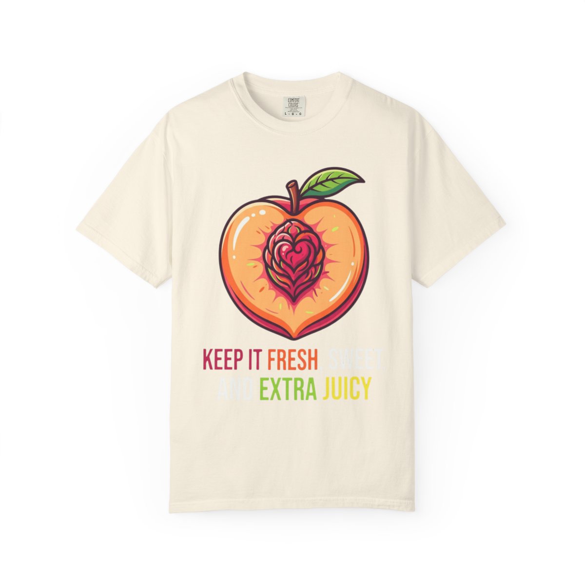 Color: Ivory | Warm Sweet Juicy Unisex Garment-Dyed Tee