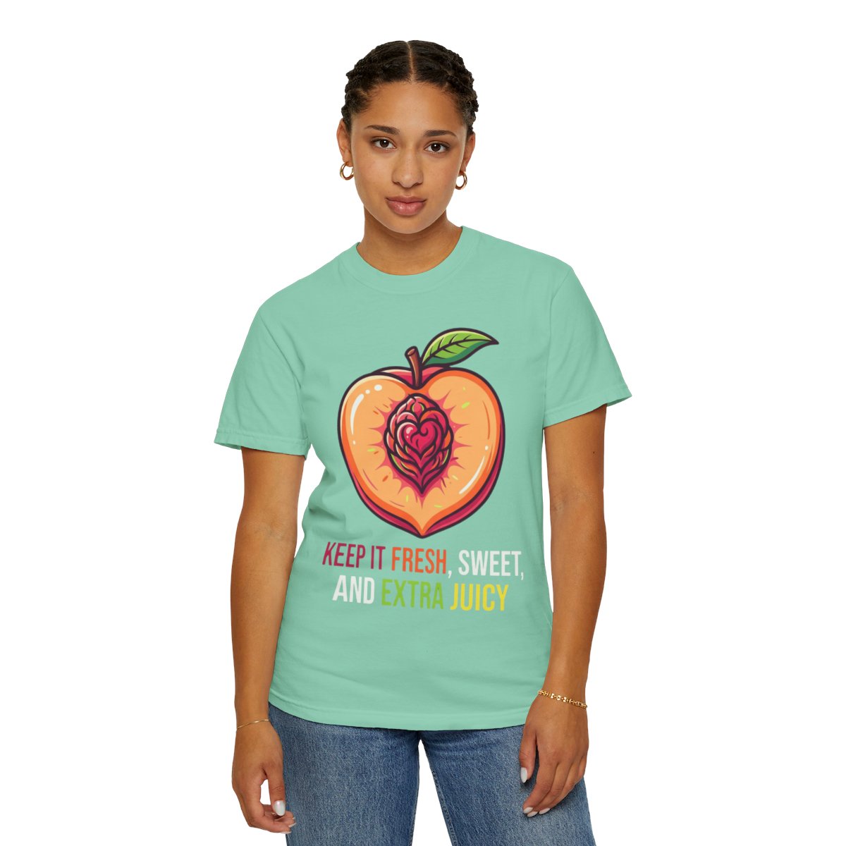 Color: Island Reef | Warm Sweet Juicy Unisex Garment-Dyed Tee