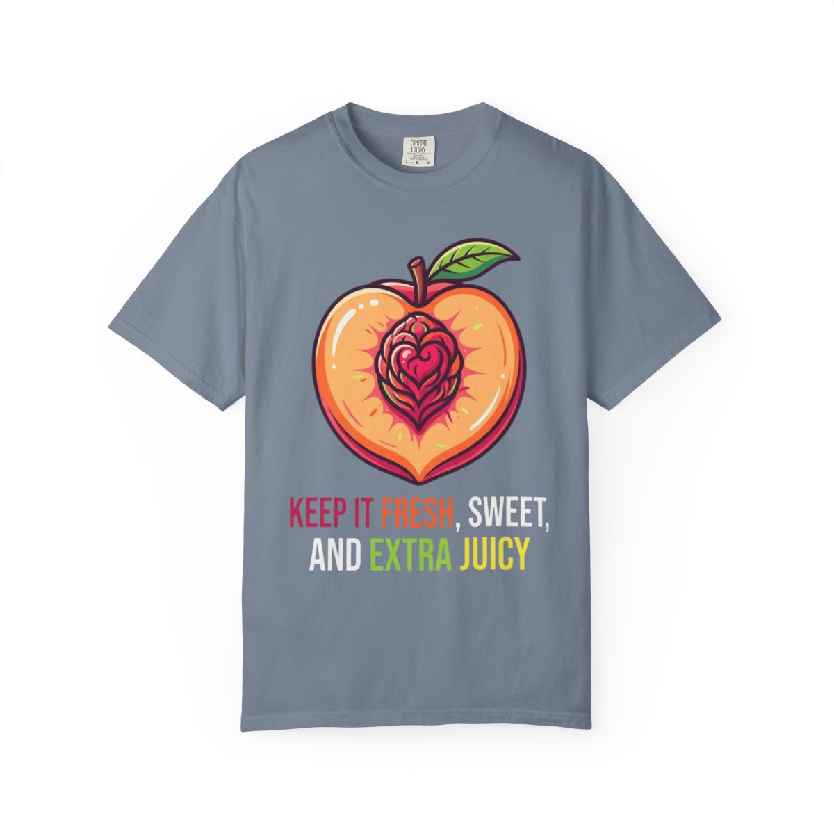 Color: Blue Jean | Warm Sweet Juicy Unisex Garment-Dyed Tee