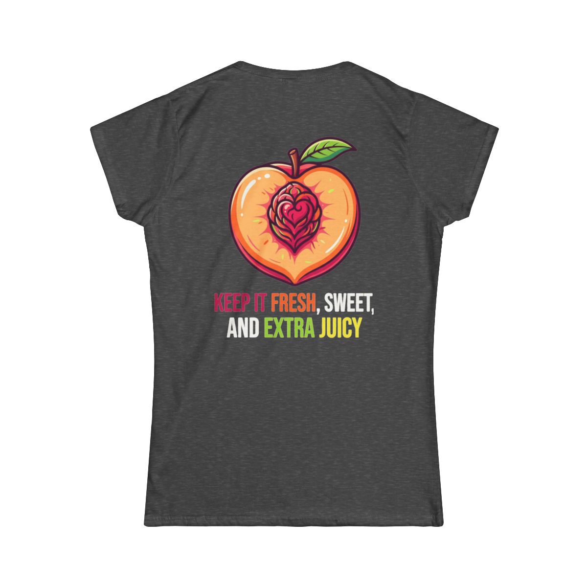 Color: Dark Heather | Warm Sweet Juicy Women's Tee