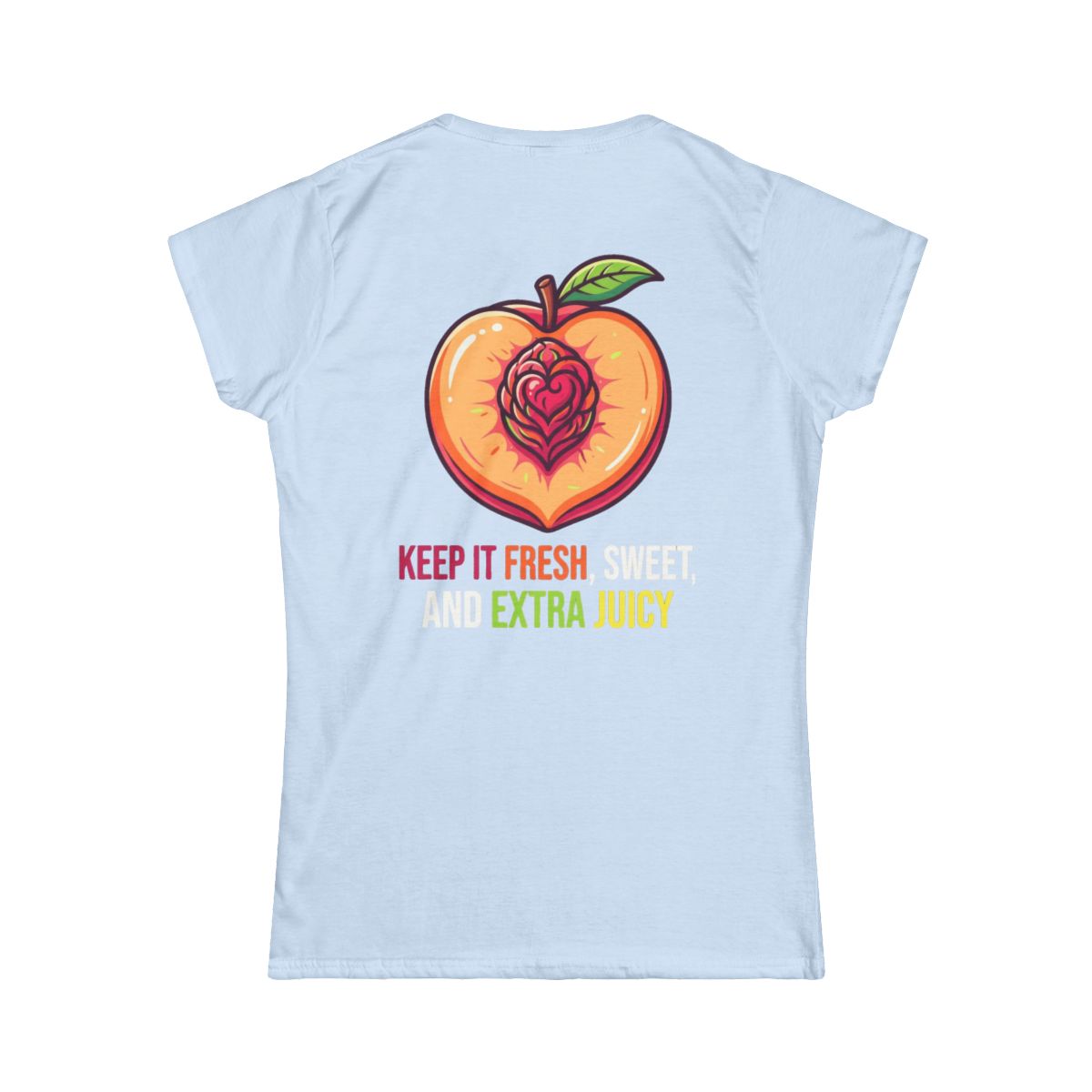 Color: Light Blue | Warm Sweet Juicy Women's Tee
