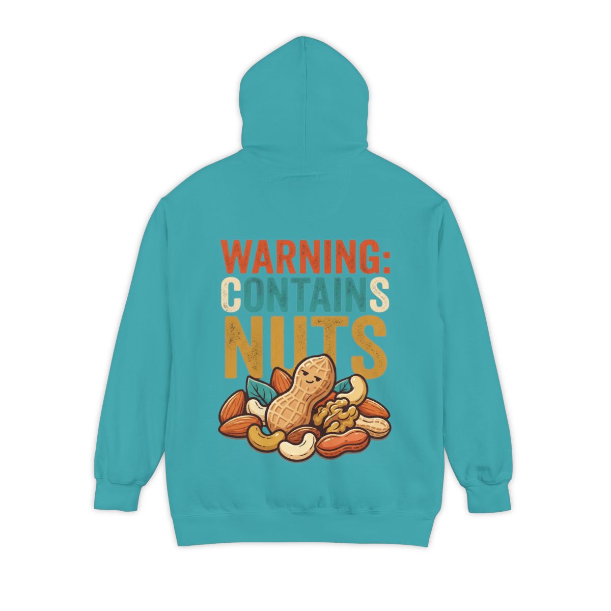 Color: Seafoam | Warning Contains Nuts Garment-Dyed Hoodie