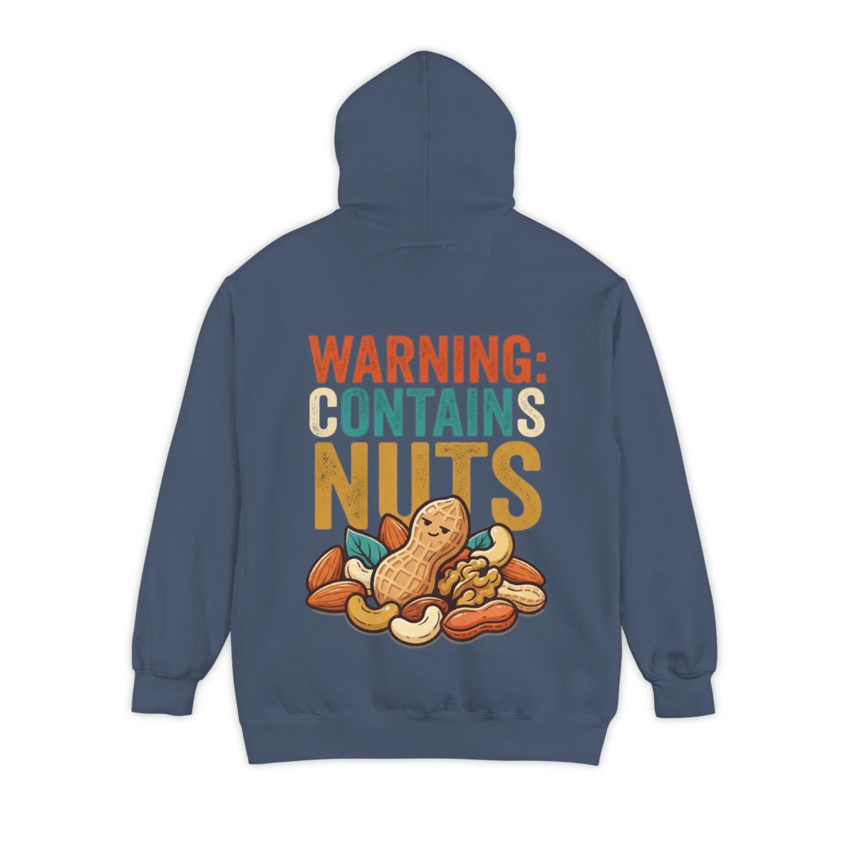 Color: Denim | Warning Contains Nuts Garment-Dyed Hoodie