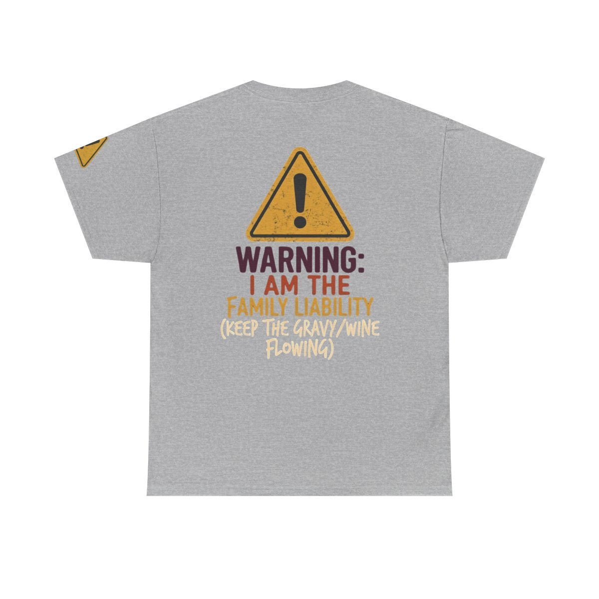 Color: Sport Grey | Warning I am The Family Liability Premium Graphic Tee