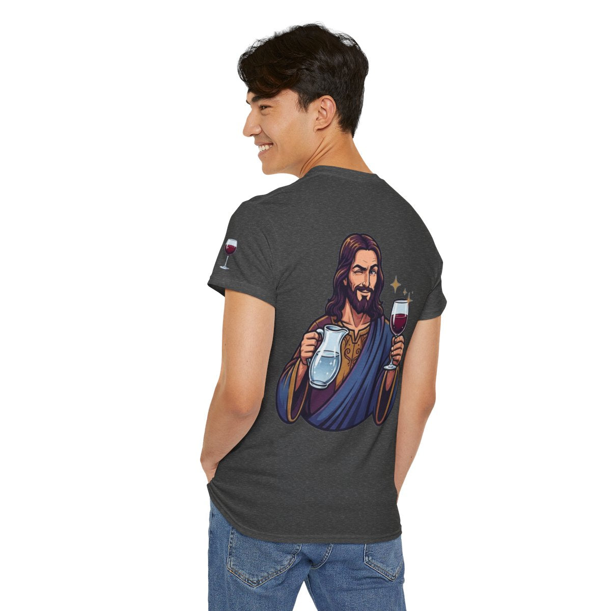 Color: Dark Heather | Wine Expert Premium Graphic Tee