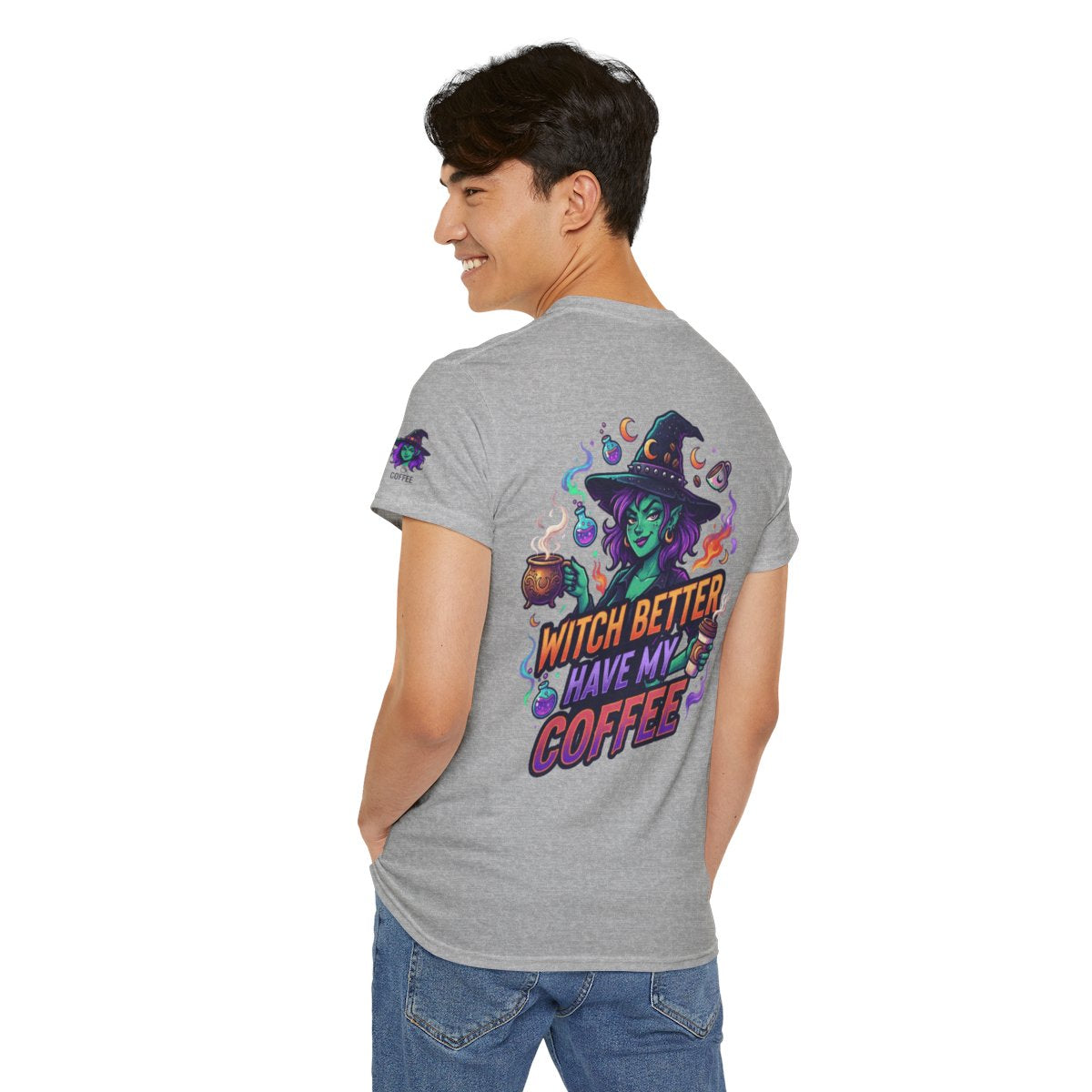 Color: Sport Grey | Witch Better Have My Coffee Premium Graphic Tee