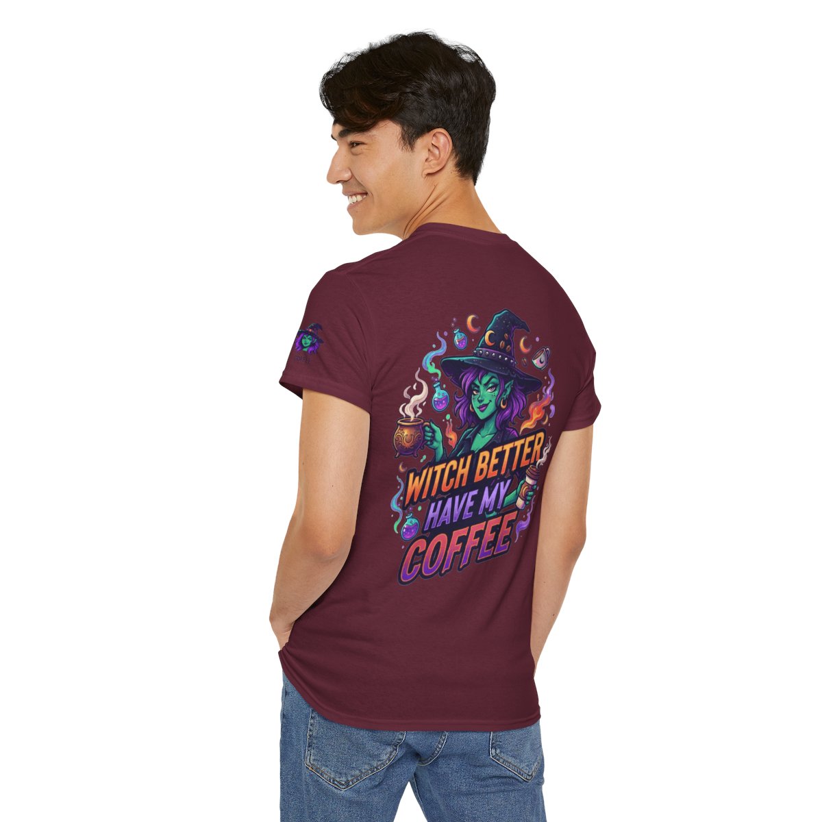 Color: Maroon | Witch Better Have My Coffee Premium Graphic Tee