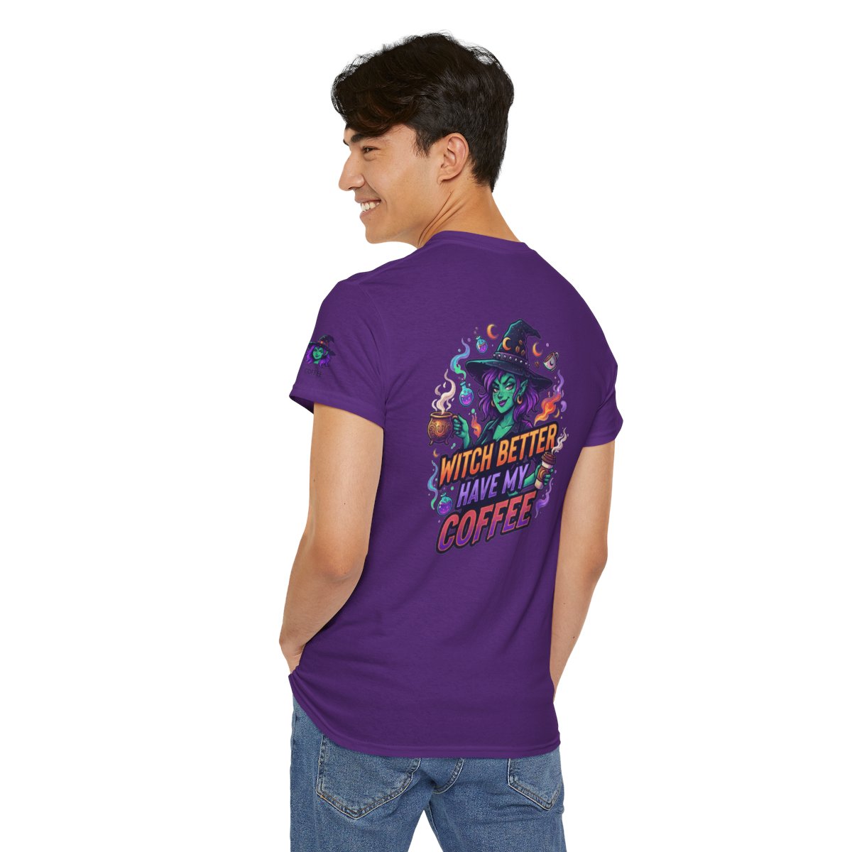Color: Purple | Witch Better Have My Coffee Premium Graphic Tee