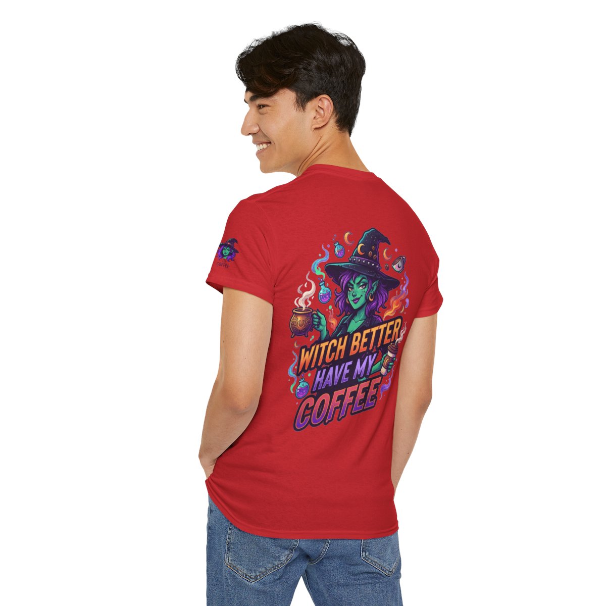 Color: Red | Witch Better Have My Coffee Premium Graphic Tee
