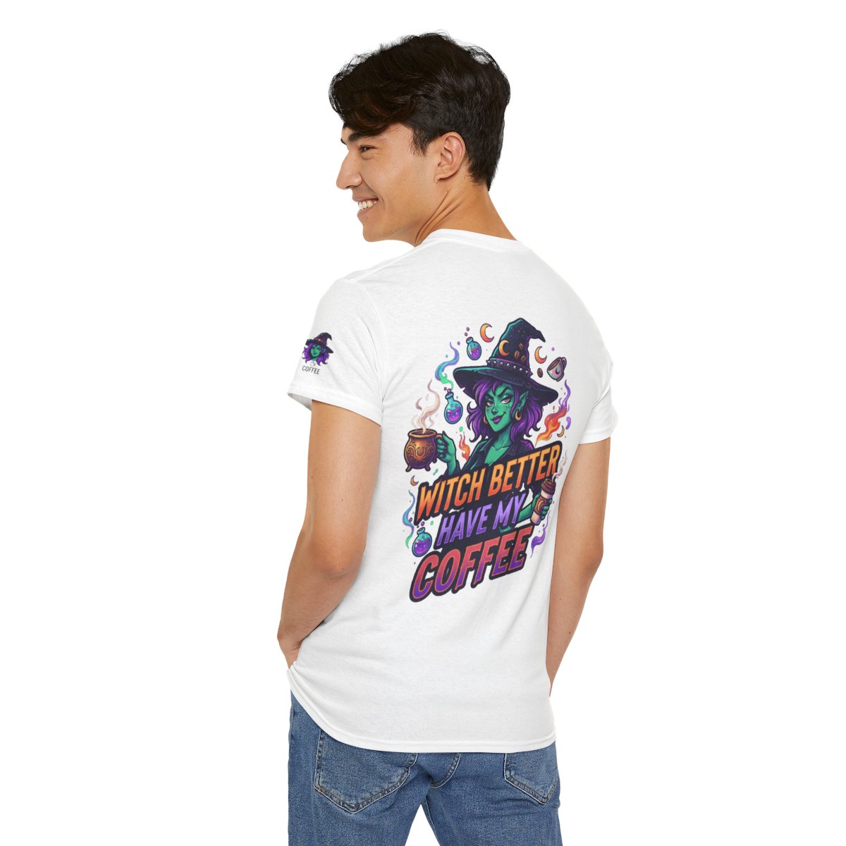Color: White | Witch Better Have My Coffee Premium Graphic Tee