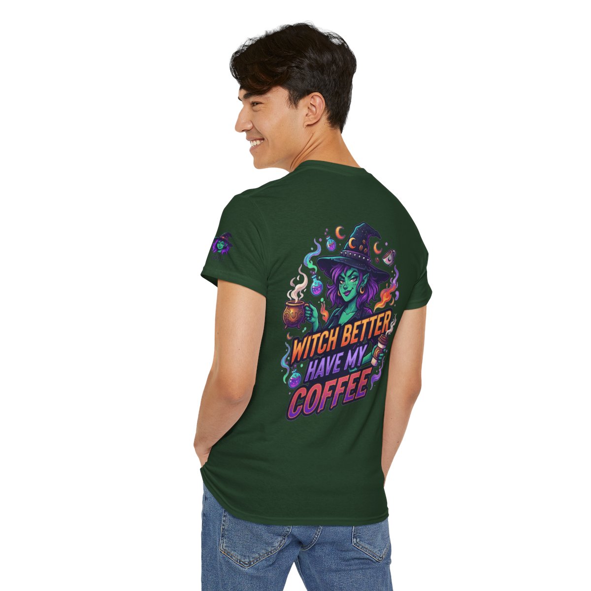 Color: Forest Green | Witch Better Have My Coffee Premium Graphic Tee