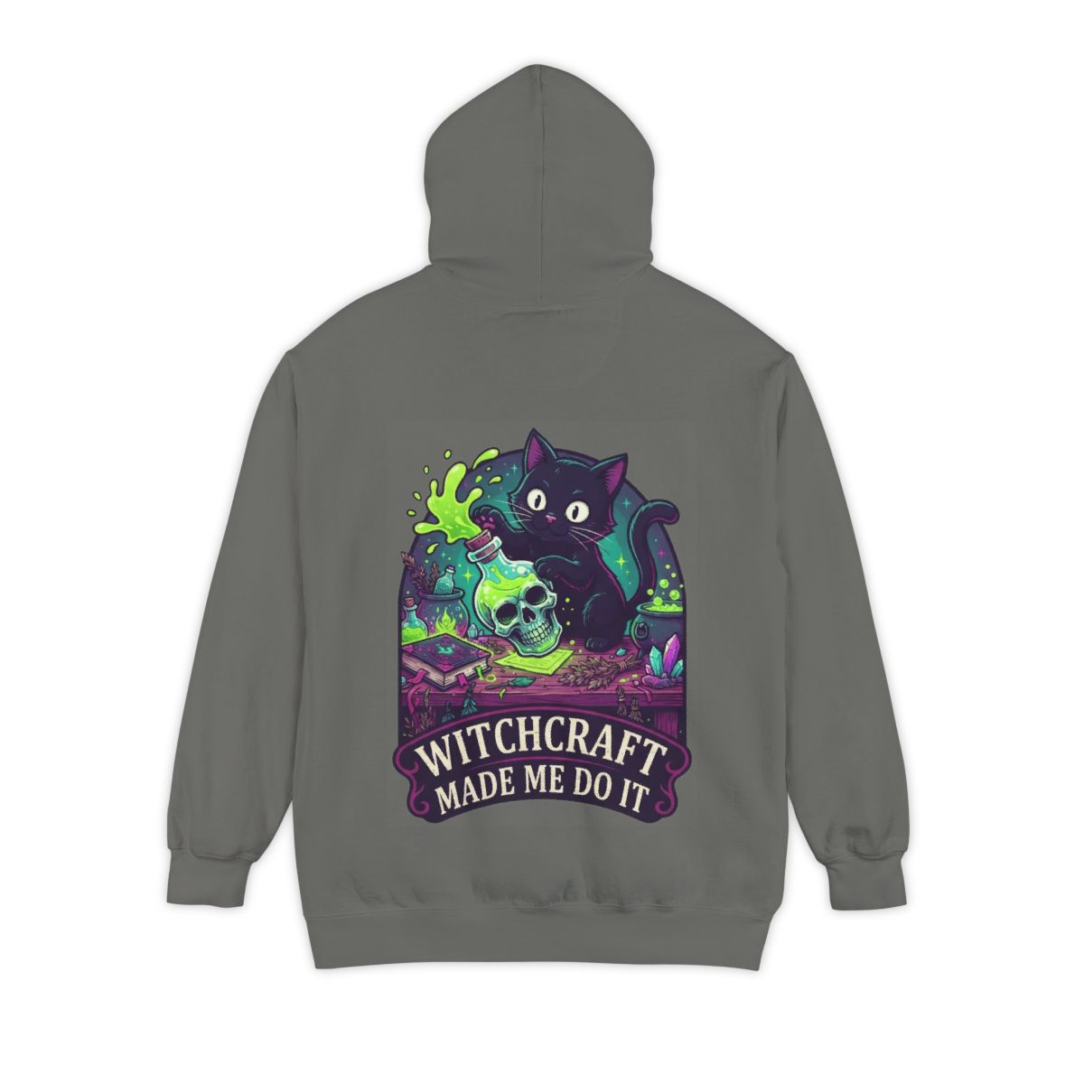 Color: Grey | Witchcraft Made Me Do It Garment-Dyed Hoodie