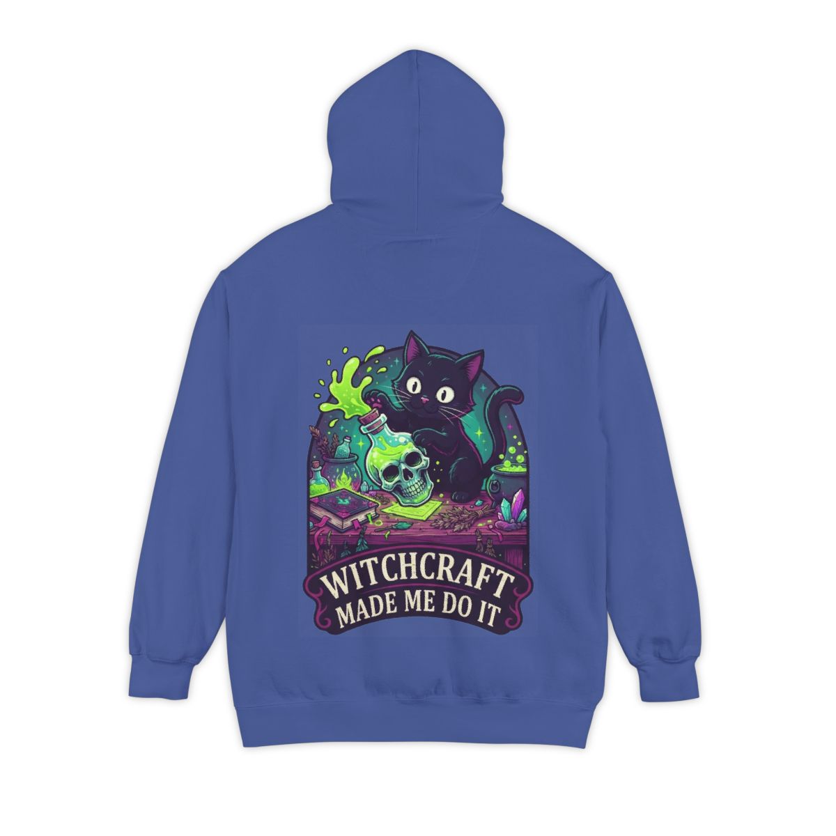 Color: Flo Blue | Witchcraft Made Me Do It Garment-Dyed Hoodie