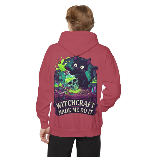 Color: Crimson | Witchcraft Made Me Do It Garment-Dyed Hoodie