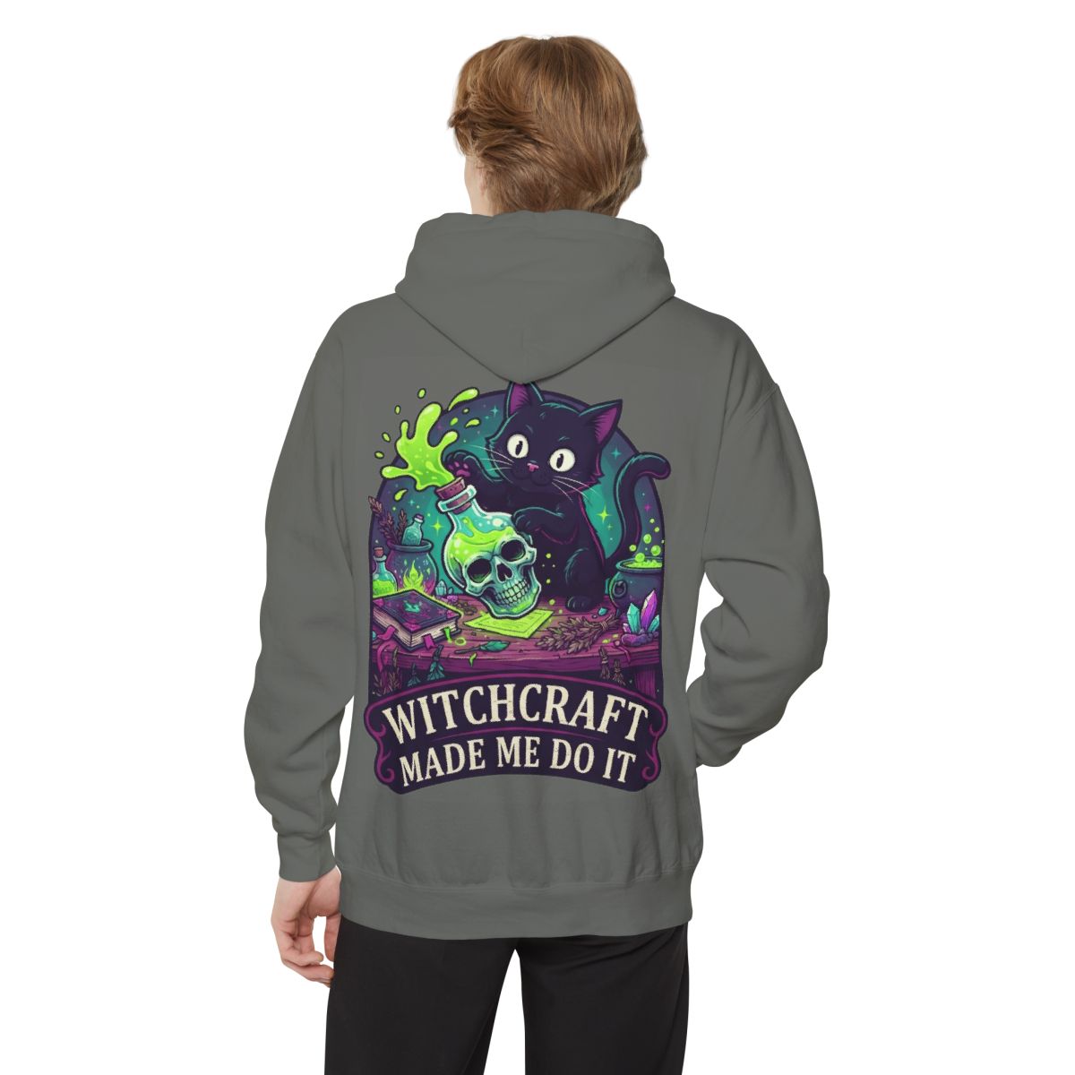 Color: Grey | Witchcraft Made Me Do It Garment-Dyed Hoodie