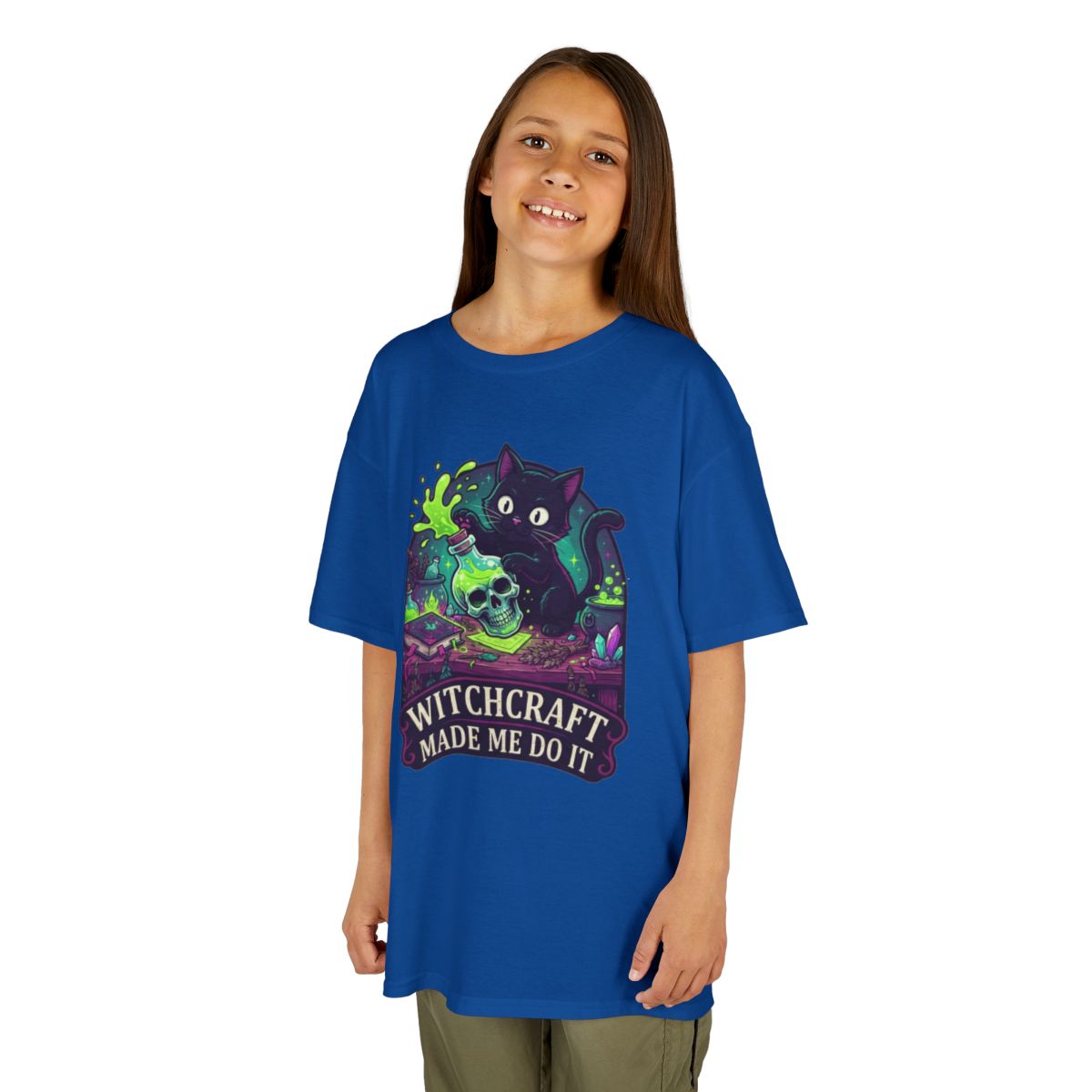 Color: Royal | Witchcraft Made Me Do It Kids Tee