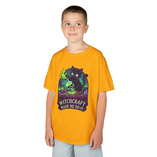 Color: Gold | Witchcraft Made Me Do It Kids Tee