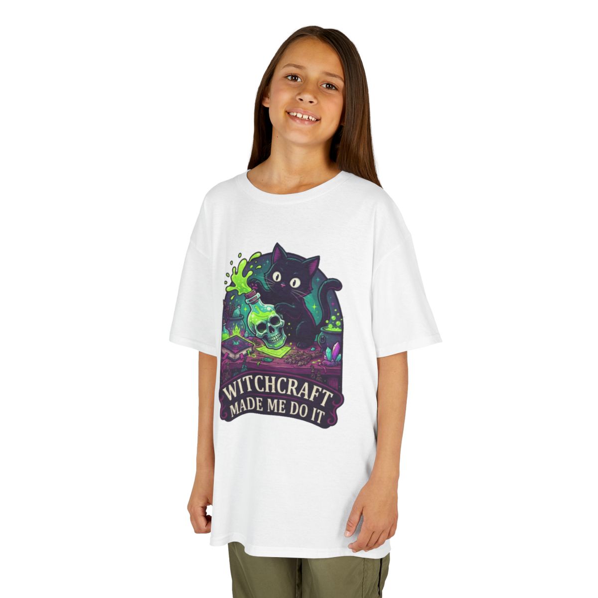Color: White | Witchcraft Made Me Do It Kids Tee