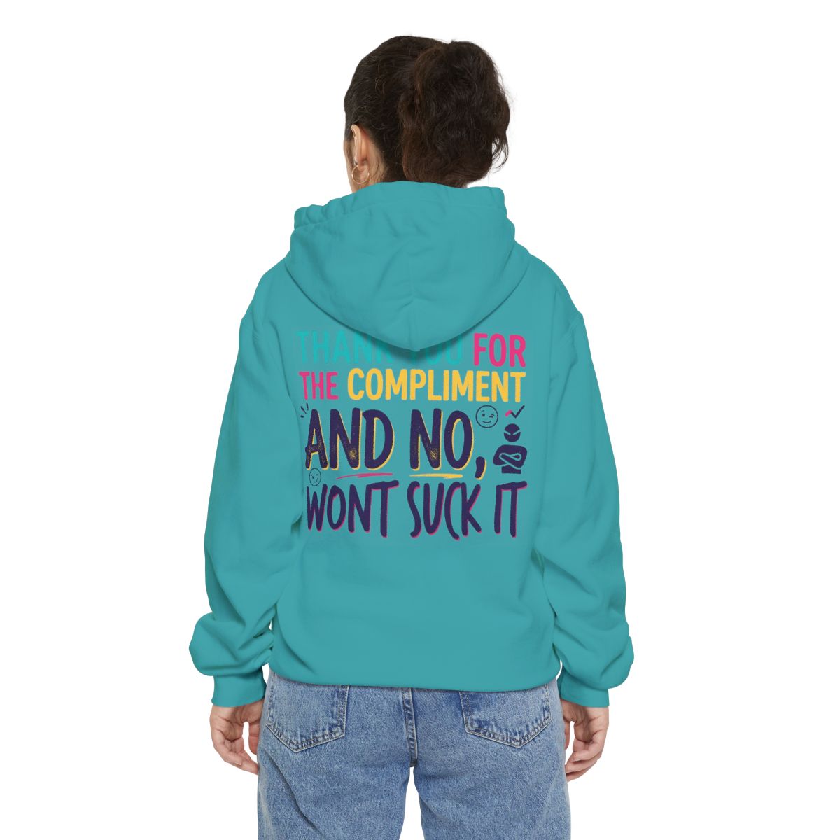 Color: Seafoam | Won't Suck It Garment-Dyed Hoodie
