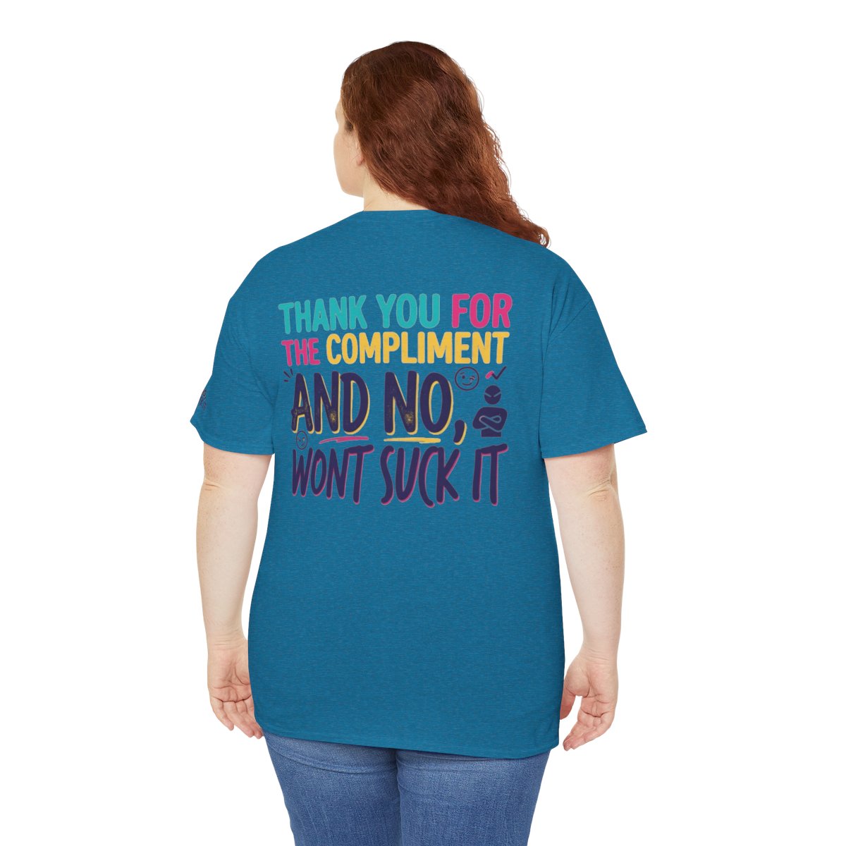 Color: Antique Sapphire | Won't Suck It Premium Graphic Tee