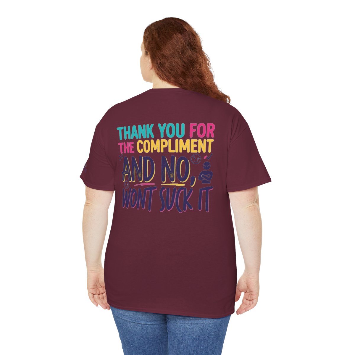 Color: Maroon | Won't Suck It Premium Graphic Tee