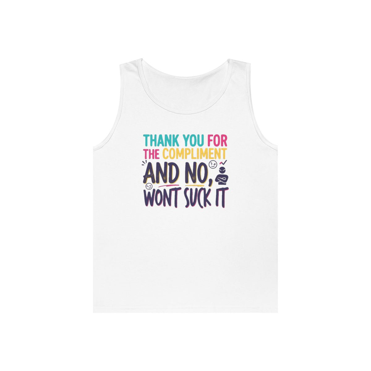 Color: White | Won't Suck It Tank Top