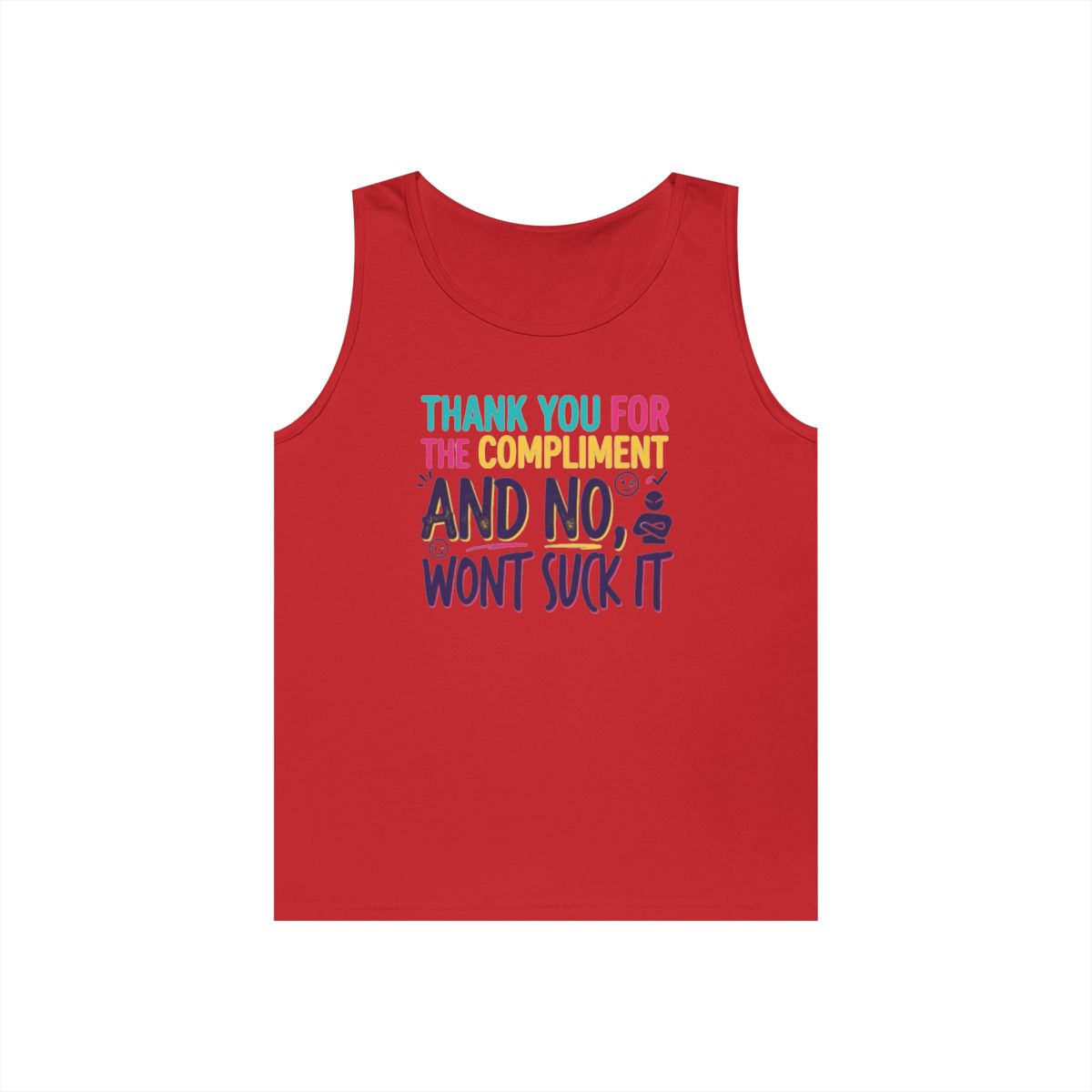 Color: Red | Won't Suck It Tank Top