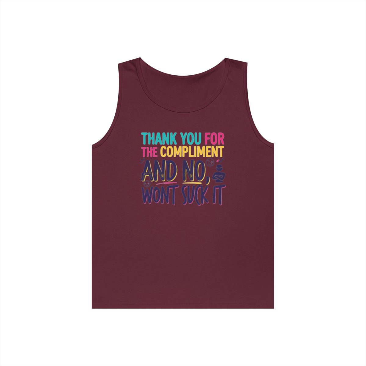 Color: Maroon | Won't Suck It Tank Top