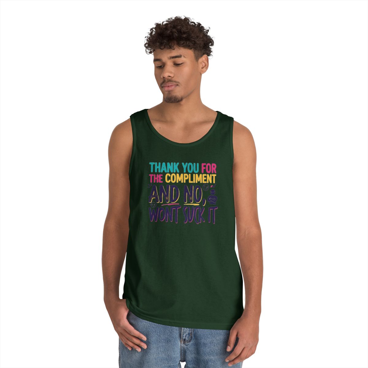 Color: Forest Green | Won't Suck It Tank Top