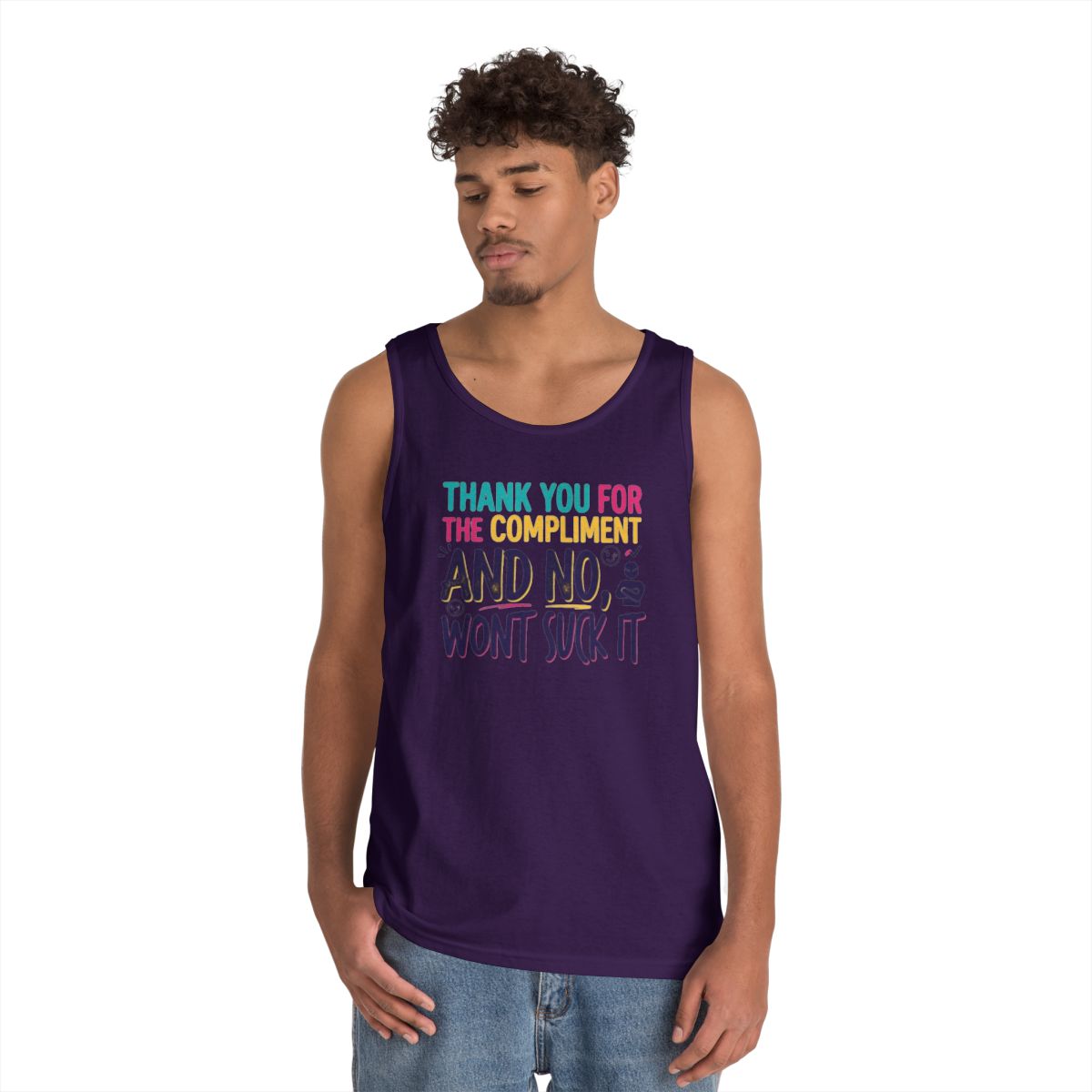Color: Purple | Won't Suck It Tank Top