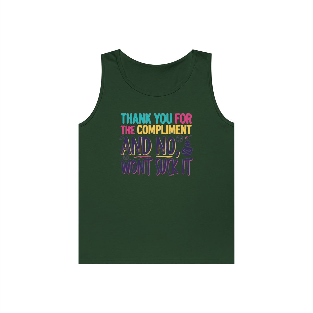 Color: Forest Green | Won't Suck It Tank Top