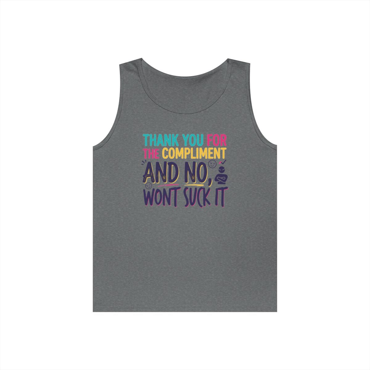 Color: Graphite Heather | Won't Suck It Tank Top