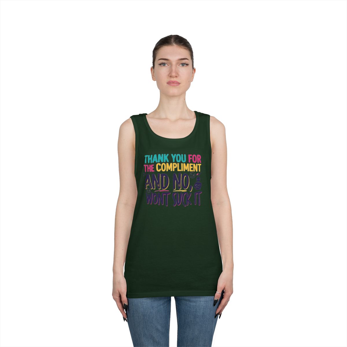 Color: Forest Green | Won't Suck It Tank Top