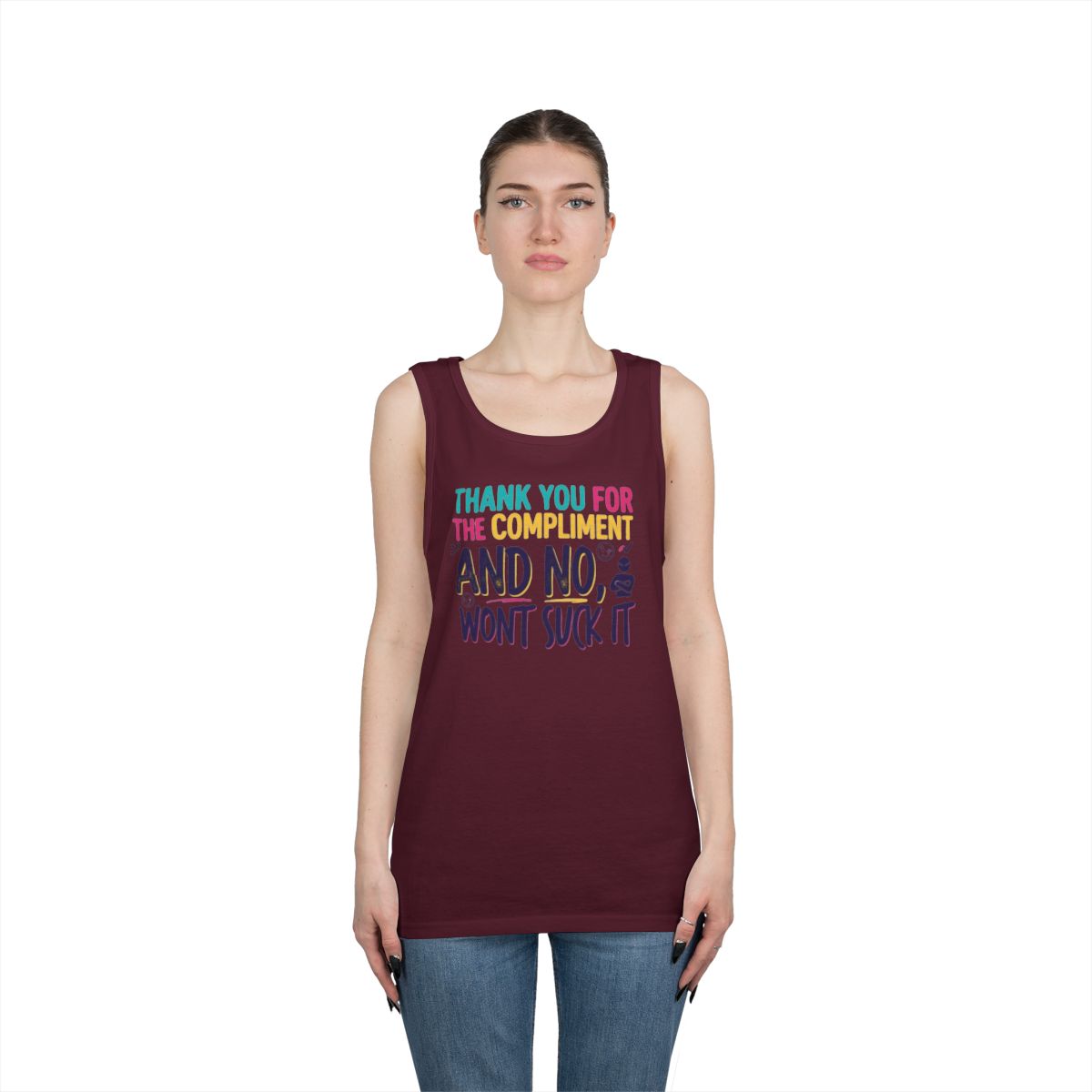 Color: Maroon | Won't Suck It Tank Top
