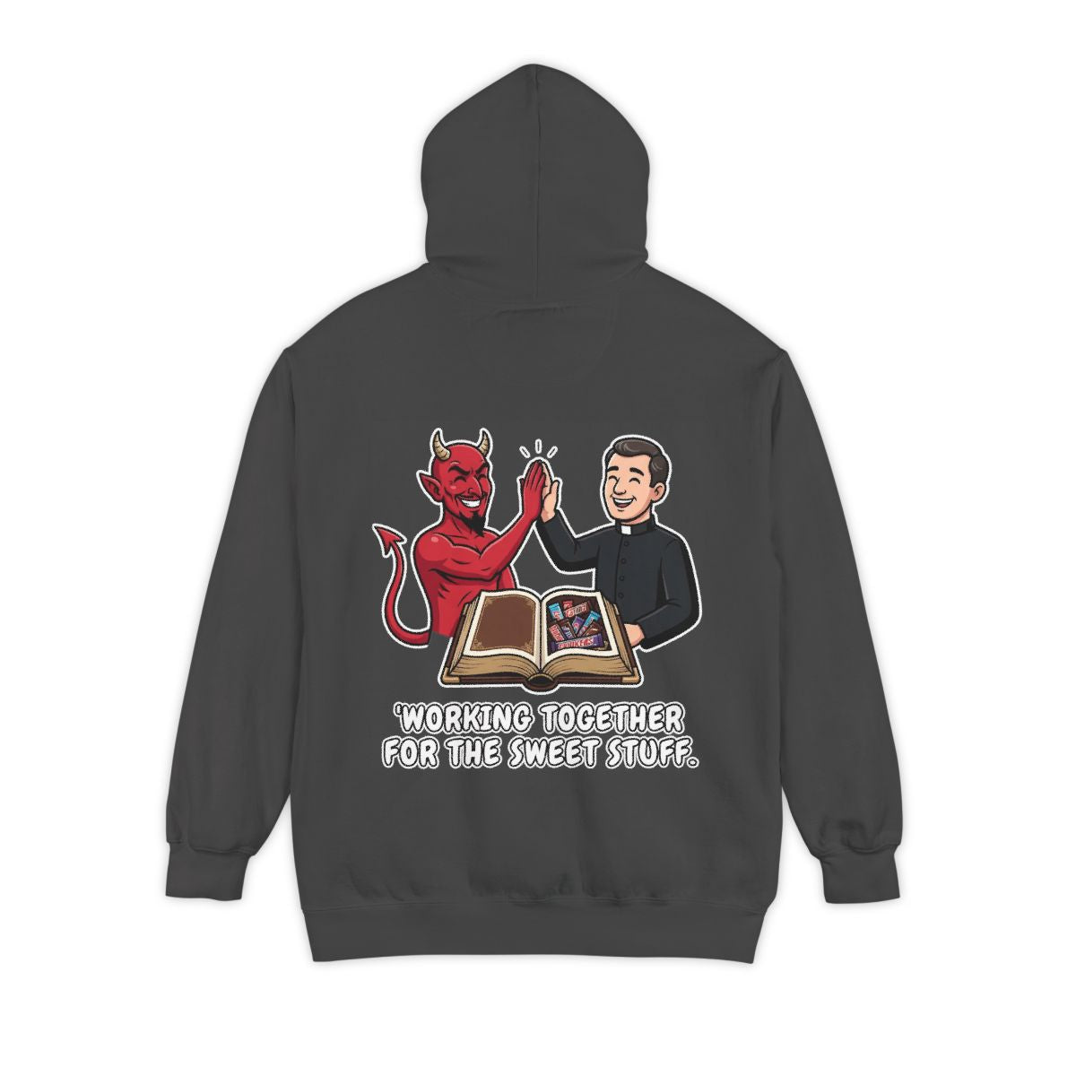 Color: Pepper | Working For The Sweet Stuff Garment-Dyed Hoodie