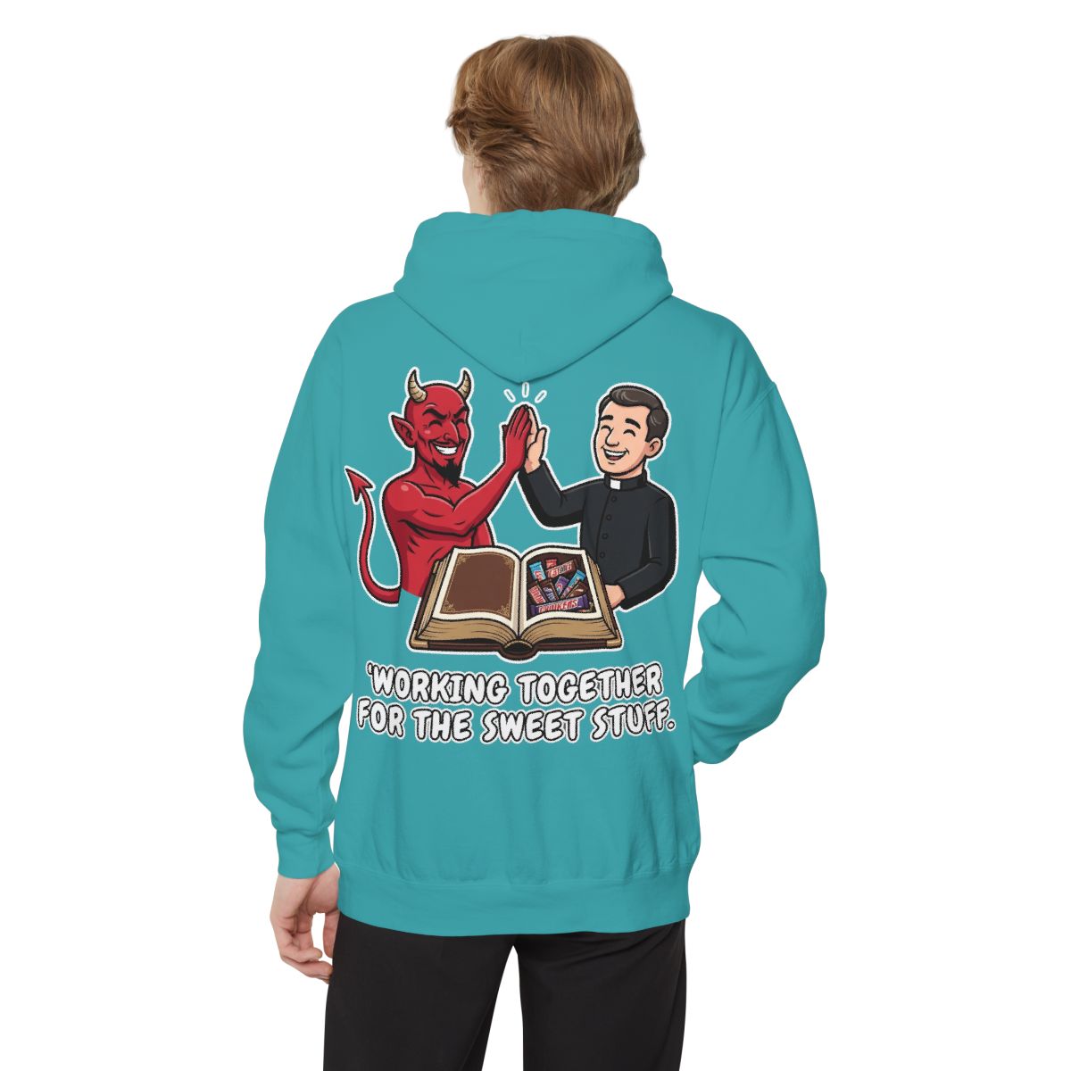 Color: Seafoam | Working For The Sweet Stuff Garment-Dyed Hoodie