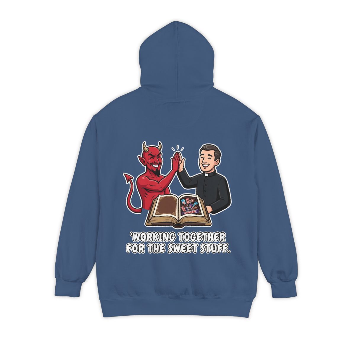 Color: True Navy | Working For The Sweet Stuff Garment-Dyed Hoodie