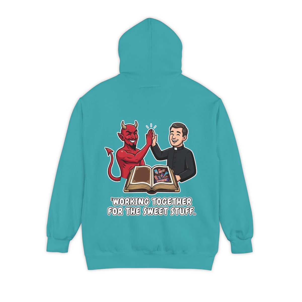 Color: Seafoam | Working For The Sweet Stuff Garment-Dyed Hoodie