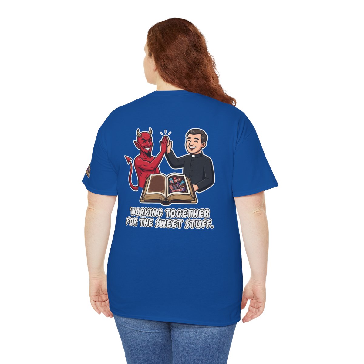 Color: Royal | Working For The Sweet Stuff Premium Graphic Tee