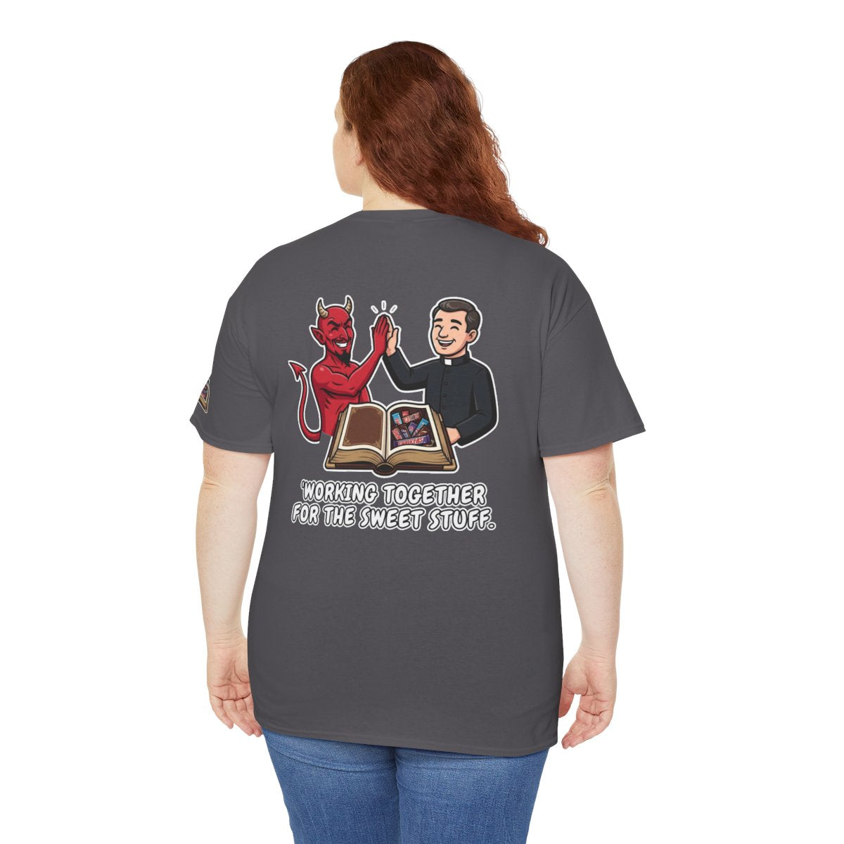 Color: Charcoal | Working For The Sweet Stuff Premium Graphic Tee