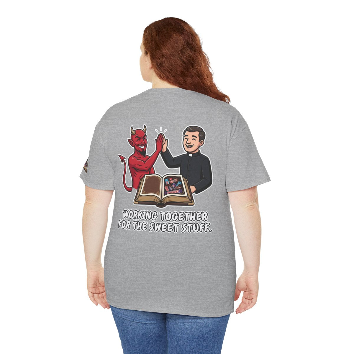 Color: Sport Grey | Working For The Sweet Stuff Premium Graphic Tee