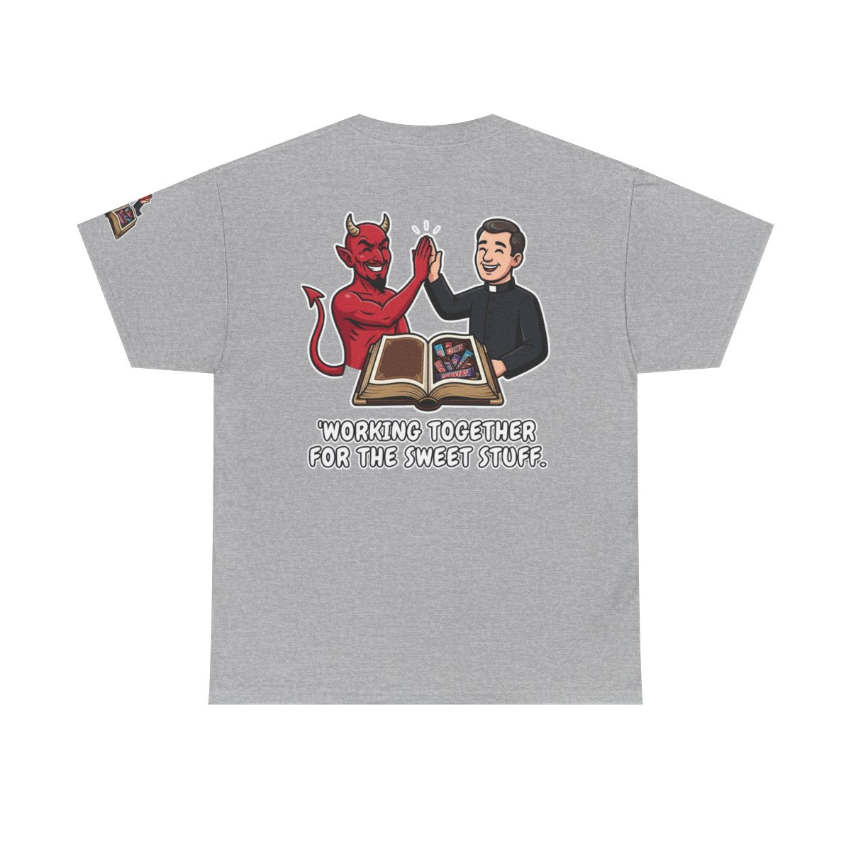Color: Sport Grey | Working For The Sweet Stuff Premium Graphic Tee