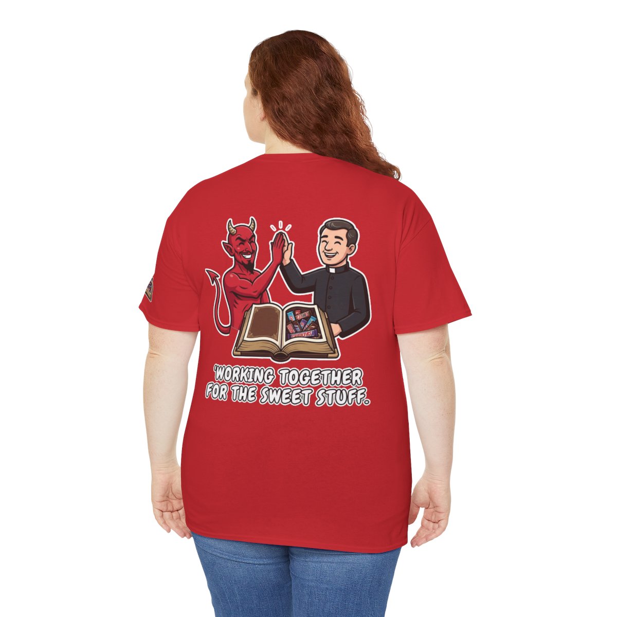 Color: Red | Working For The Sweet Stuff Premium Graphic Tee