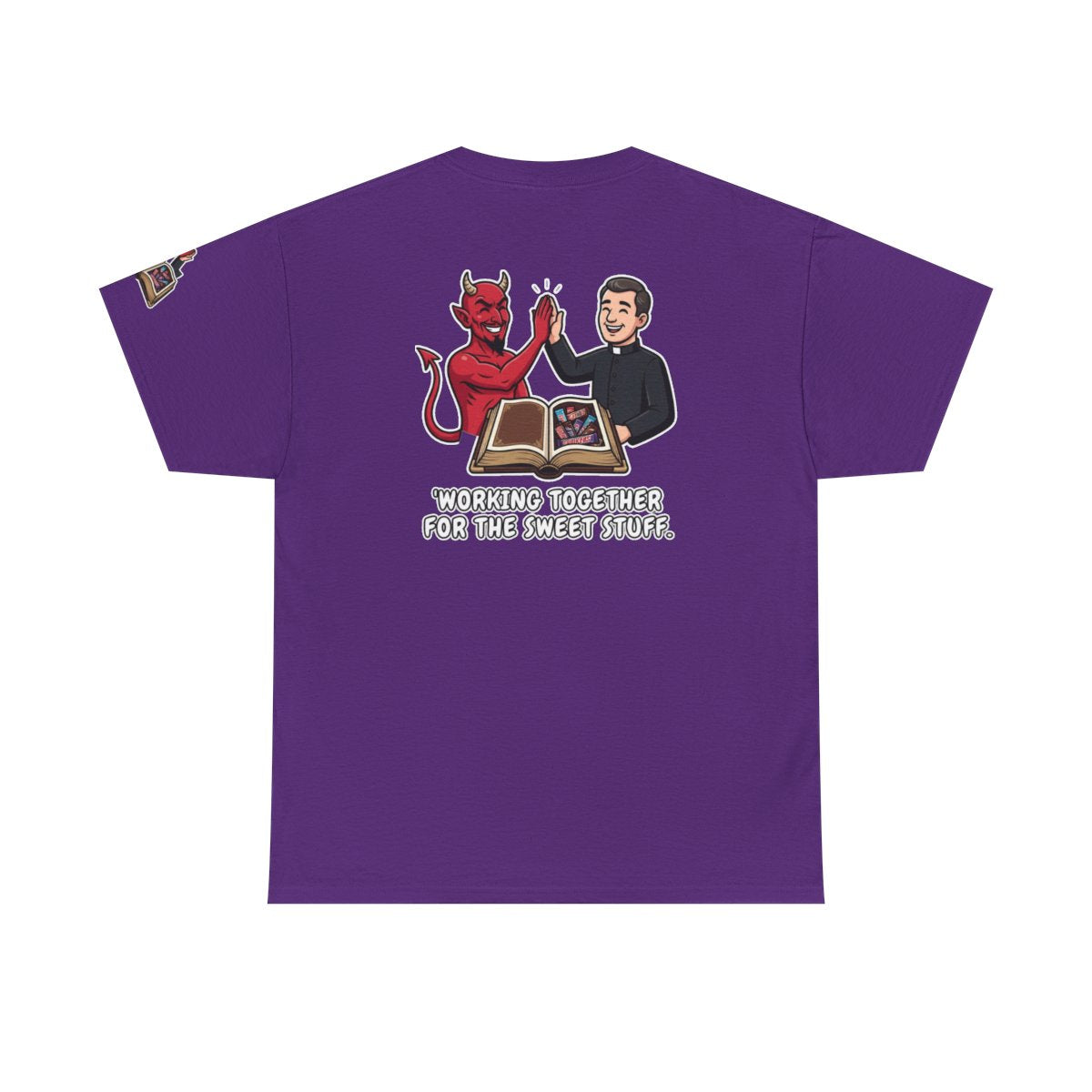 Color: Purple | Working For The Sweet Stuff Premium Graphic Tee