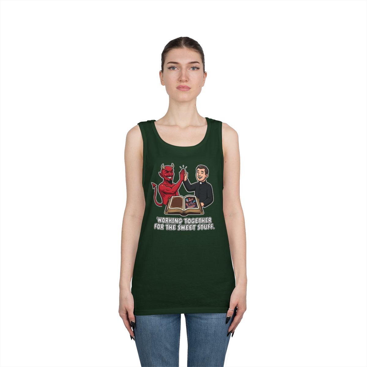 Color: Forest Green | Working For The Sweet Stuff Tank Top